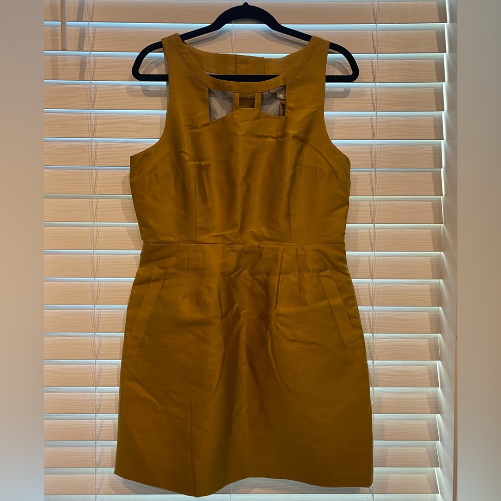 Anthropologie, Mauve, mini dress with pockets and button details